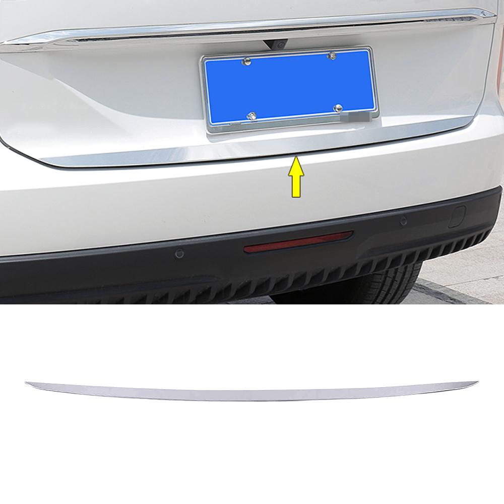 Для Haval H6 3-го поколения 2024 2024 Внешняя часть Ремонт бампера Задняя дверь багажника Отделка из нержавеющей стали Защитная декоративная хромированная наклейка