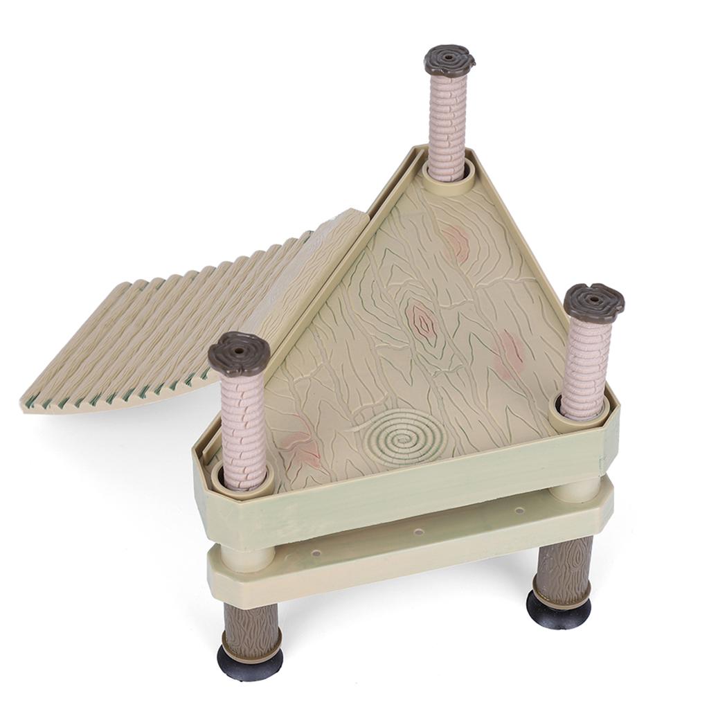 Reptiles Floating Platform Pier with Ramp Ladder Terrarium Tank Ornament