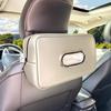 Noaman Upgraded Large Car Tissue Holder Premium PU Leather Tissues Box Cover Backseat Rectangular Napkin Holder For Car Fits For 120 Standard Kleenex