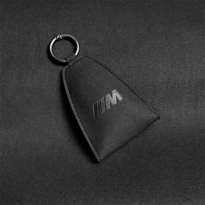 Suede Key Bag Car Key Pocket Creative Styling Keychain Key Ring For BMW M Emblem E46 E36 E34 F10 E90 F30 E60 F30 E53 E30 E92 E87 YA6