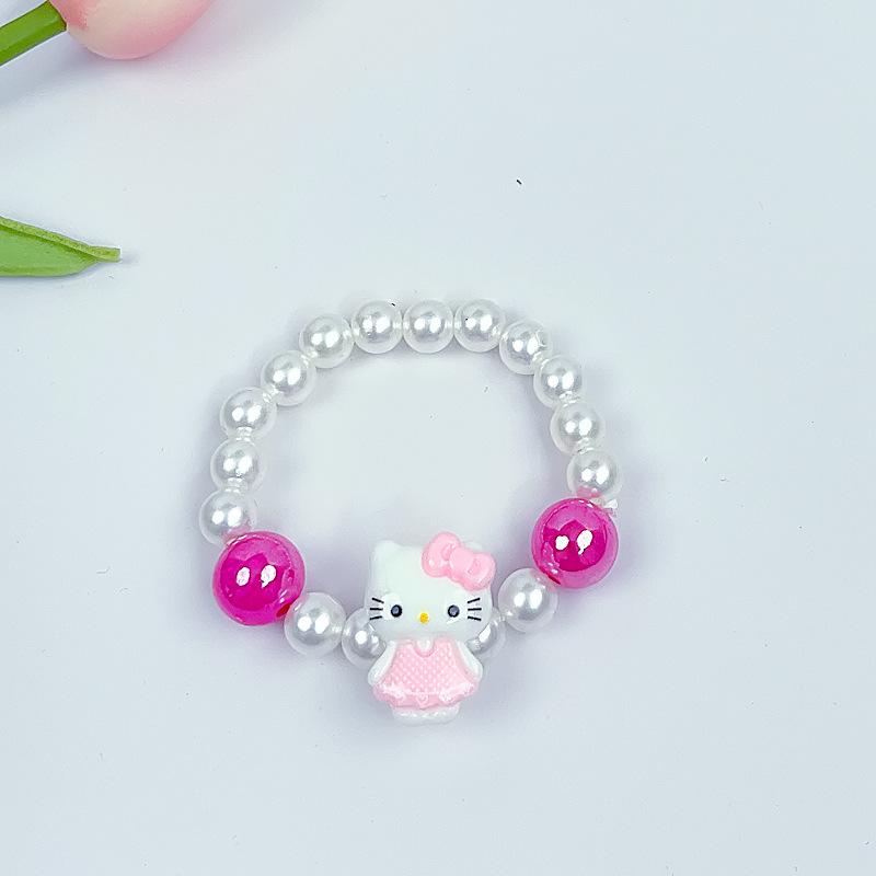 Мультяшный кулон-русалка, браслет из бусин для девочек