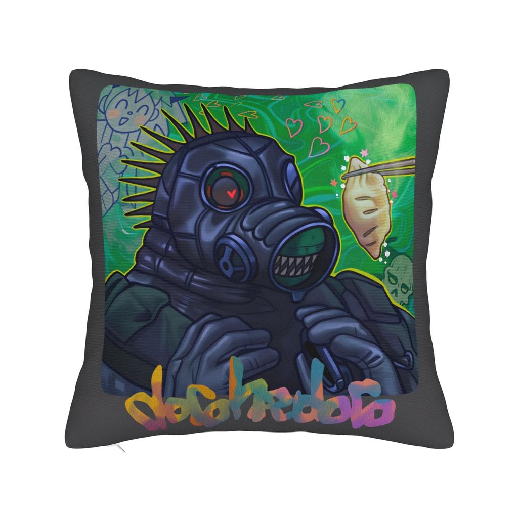 Dorohedoro Kikurage Character Pillowcases Kawaii Pillow Case For Living Room Chair Graphic Pillow Cover