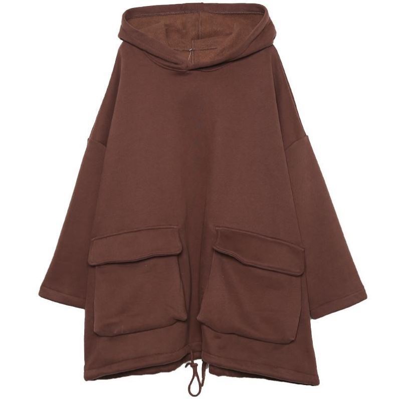 Новая корейская версия свободного покроя большого размера женская одежда флисовый утолщенный свитер с капюшоном женский топ с длинными рукавами женское осенне-зимнее пальто женское