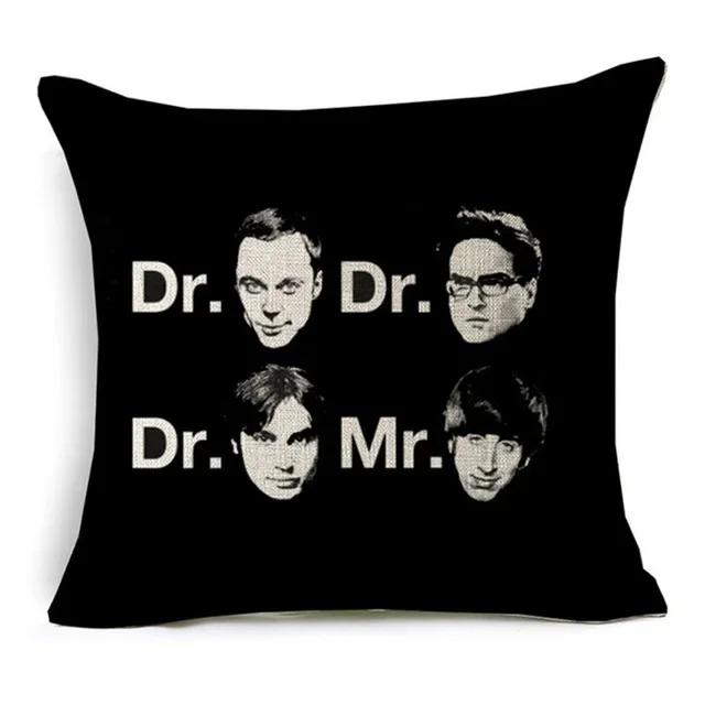 Наволочка с принтом «Теория большого взрыва» для дома, спальни, отеля, кровати, украшения для сиденья автомобиля, мягкая и удобная наволочка размером 45x45 см.