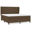 Maison Exclusive - Sommier à lattes de lit avec matelas Marron foncé 160x200 cm