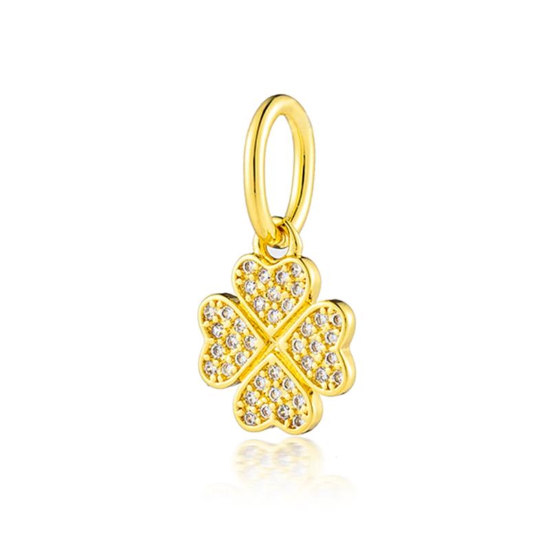 НОВЫЕ блестящие круглые бусины-шармы с позолотой, подходят для оригинального серебряного браслета, DIY украшения, подарок, бант, двойное сердце, подвеска