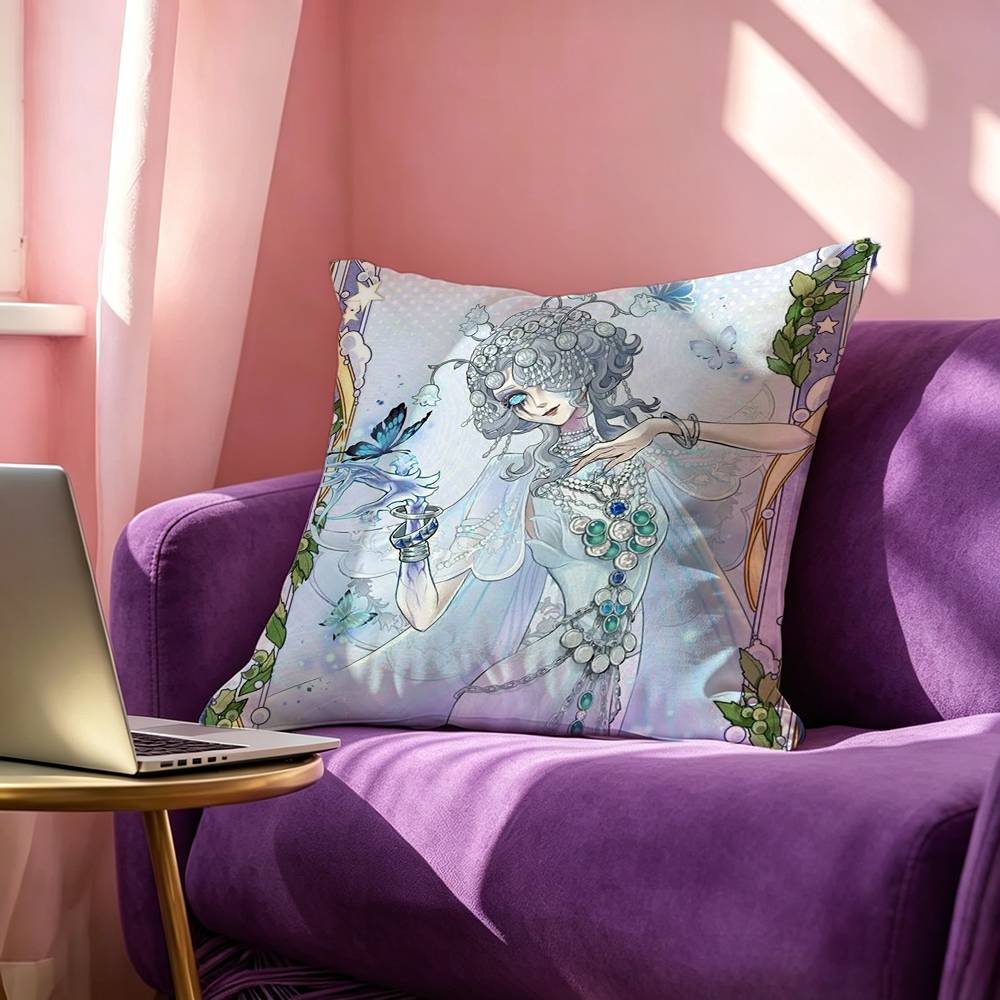 Game Anime Identity V Square DoubleSided printed Pillow Case Bedroom Bedside Pillow Sofa Cushion Cover
