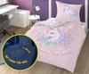 Bedding set 140x200 glow in the dark unicorn unicorn