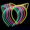 New Luminous Cat Ears Headband Elastic Glow In Dark Hairband For Women Baby Girls Teeth Birthday Headwear Hair Accessories