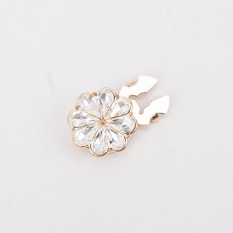 Декоративные запонки и пуговицы для воротника с цветными стразами