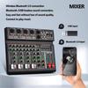 256DSP Professional Mixer Outdoor USB Sound Card Home KTV Audio System 16 Digital Reverberation Bluetooth 4/6 Channel Mixer