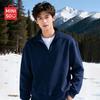 MINISO Унисекс толстовка с полумолнией и флисовой подкладкой