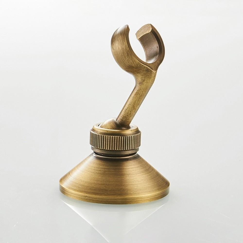 Регулируемый Держатель для душевой лейки Античная латунь Душевой кронштейн Ретро Настенный кронштейн