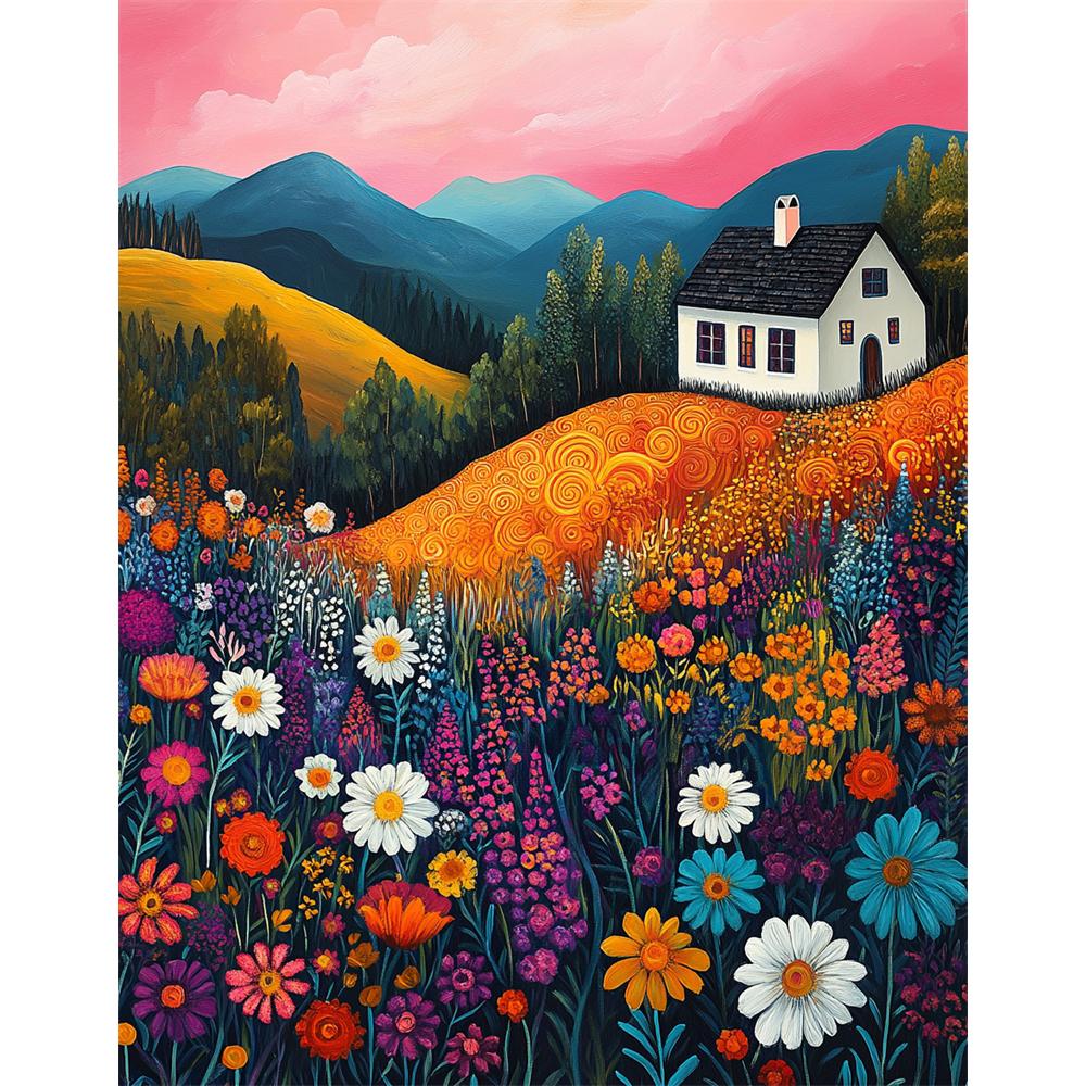 Алмазная живопись 5D Алмазная мозаика Пейзаж Природа Наборы Вышивка Алмазное искусство Наборы Искусство и ремесла Домашний декор