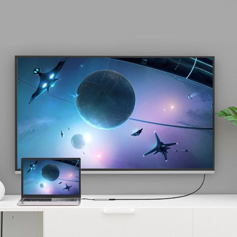 8-в-1 USB C Док-станции USB C Хабы с HDMI 4K30Hz PD55W для Ноутбуков Планшетов / SD-кардридер Быстрая Зарядка