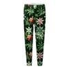 Women's Casual Christmas Tree Snowflake Print Slim Fit Elastic Yoga Pants Cropped Pants