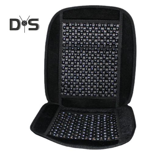 Подушка для автомобильного сиденья с деревянными бусинами, дышащая летняя охлаждающая подушка, удобная массажная подушка для автомобильного сиденья для поддержки позвоночника и снижения тепла