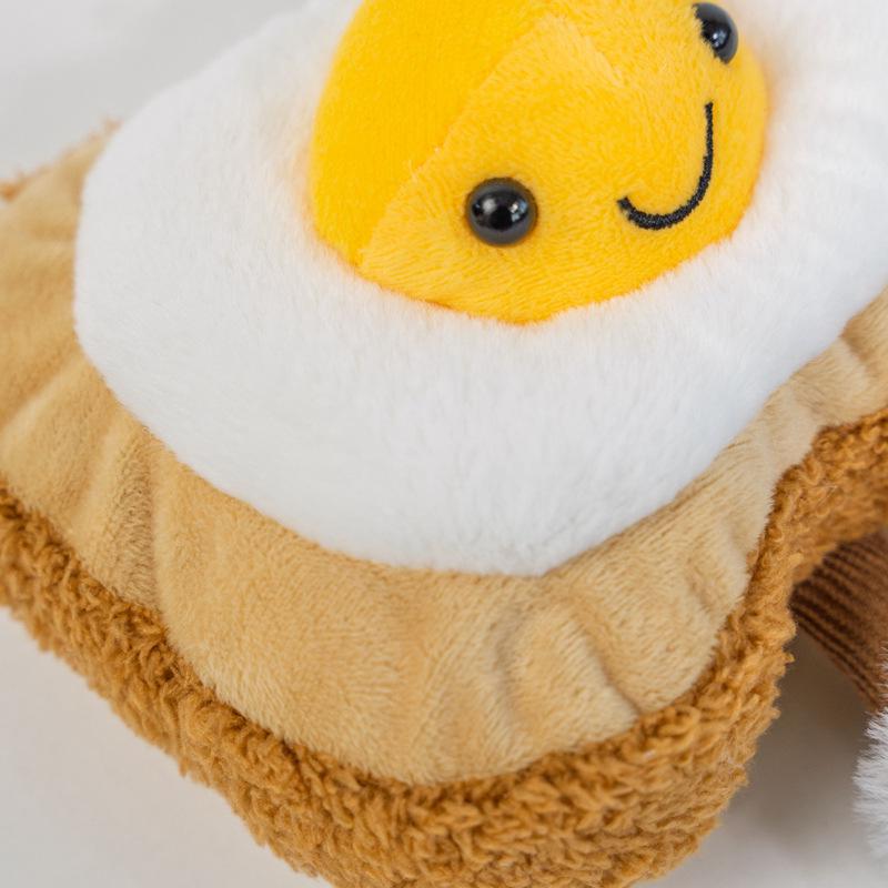 Креативная плюшевая подушка в виде тоста с жареным яйцом - Кукла из серии еды в стиле JC