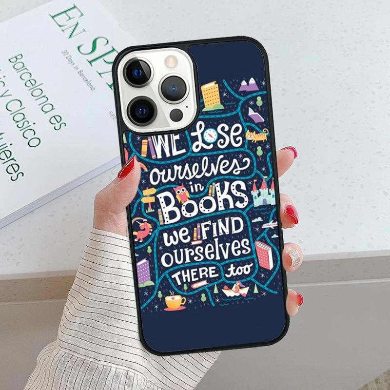 Читать книги Библиотека Книжная полка Цитаты Чехол для телефона Для iPhone 17 Air 15 16 16e 14 13 12 11 Pro Max Чехол Для Apple PLUS funda
