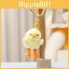 Cute Yellow Duck Plush Toy Keychain With Soft Short Pile For Bag Decor And Collectors