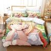 3D-принт аниме Kawaii Marin Kitagawa Комплект постельного белья Single Twin Full Queen King Size Комплект постельного белья Adult Kid Bedroom Наборы пододеяльников