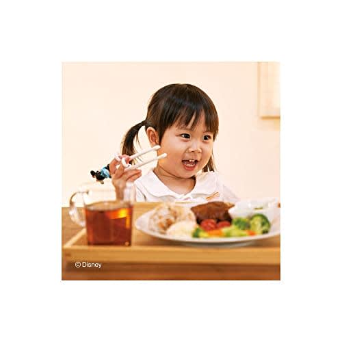 EDISONmama Edison Chopsticks I, 16cm, for ages 2-preschool, Right-Handed, Disney Mickey Mouse with Ring, 3D Design