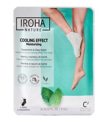 Носки-маски - IROHA - Освежающие Мята - 2 Штуки - Комфорт - Питательные