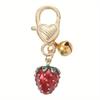 Fashion New Three-Dimensional Strawberry Bell Fruit Keychain To Create Versatile Temperament Jewelry Gifts