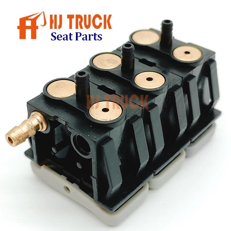 OE: 1140080 A00091983 0019104130 136985 For Grammer 90.6 Lumbar Triple Air Control Valve For MAN/MERCEDES-BENZ TRUCK switch