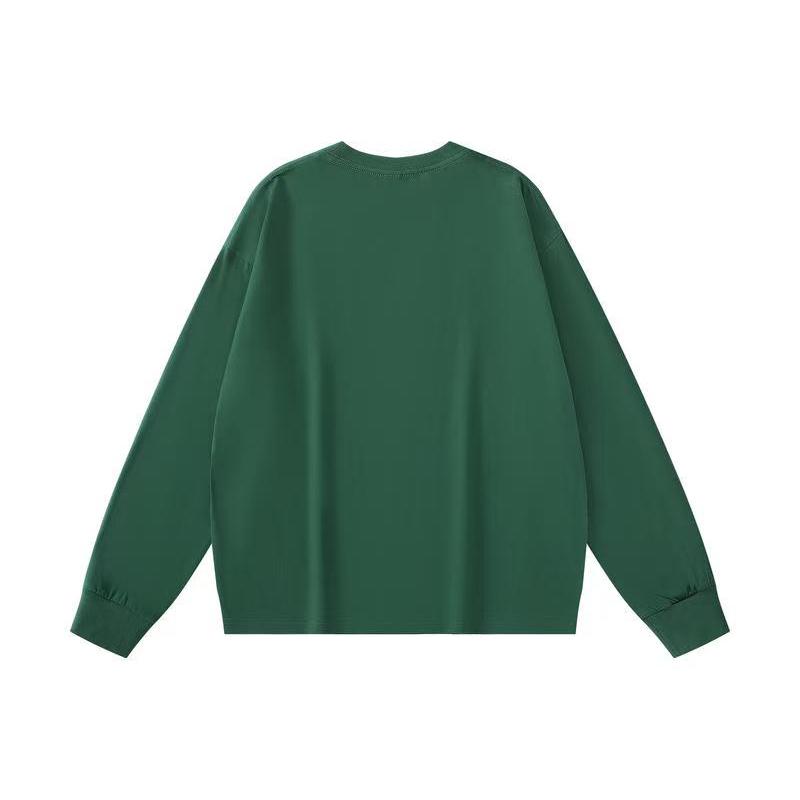 Polo Ralph Lauren Вышивка Весна и Осень Новая Высококачественная Хлопковая Футболка с Длинным Рукавом для Мужчин и Женщин