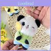 Plush Panda Sunflower Toys Bag Hanging Accessories Keychain Pendant Souvenir