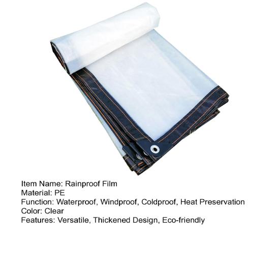 Прозрачный водонепроницаемый брезент, универсальный наружный чехол, утолщенный дизайн, экологически чистая непромокаемая пленка для растений