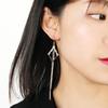 Корейский нишевый дизайн темпераментная светская львица хрустальные серьги женские высококлассные ретро серьги с длинной бахромой модные серьги
