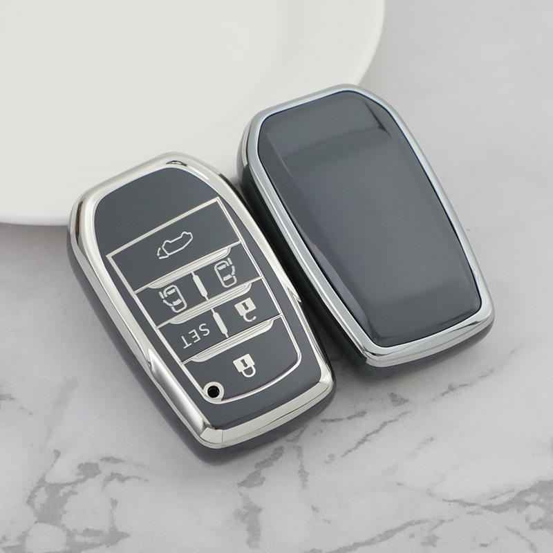 Корпус ключа автомобиля Silver Edge для Toyota Alphard/Vellfire (Кнопка 23456)