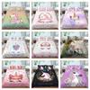 Unicorn Duvet Cover Luxury Quilt Cover King Size Bedding Soft Quilt Cover Teen Children Girl Breathable Bedding Cover