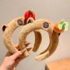 1-20PCS Headband INS Plush Capebala Hair Hoop Capybara High Cranial Top Wash Headband Cute Hair Accessories for Children