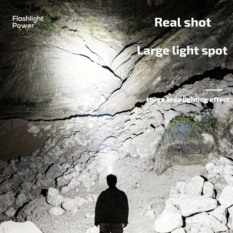 LED Strong Light Five Head Airplane Head Wearable Riding Light Outdoor Camping Fishing Headlight Long Endurance 4 Illumination Modes