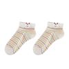 5 Pairs/Set Rabbit Embroidered Printing Women Short Socks Cat Pattern Cotton Socks  Women's Girl's