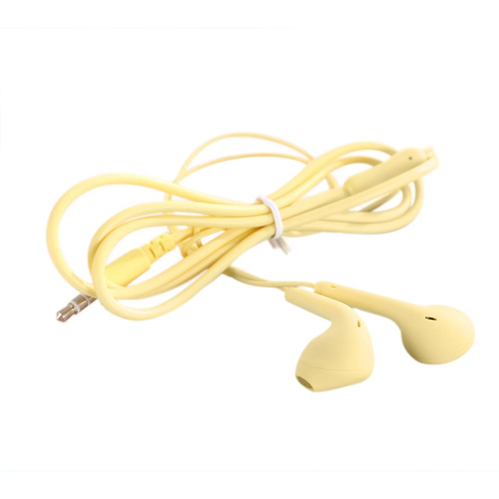 U88 Universal Wired Control Earphone Fashion Pure Color 3.5mm Plug Headphone with Microphone
