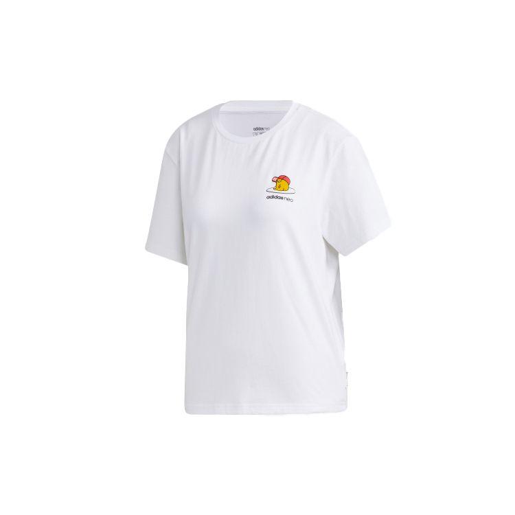 adidas Neo Gudetama Collaboration Sport Футболка с коротким рукавом Женские топы Белые GL7231