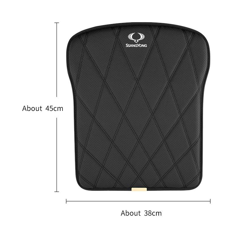 For Ssangyong Kyron Rexton Musso Grand Korando 2021 Actyon Sport Leather Car Seat Cover Anti-Slip Seat Cushion Chair Pad Accesso