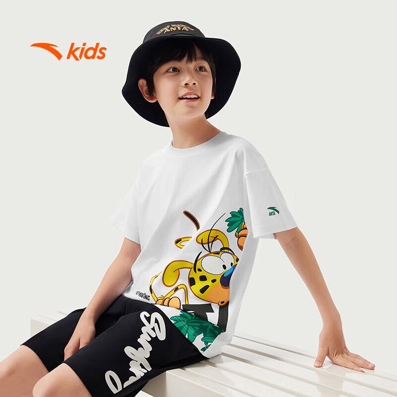 Anta Kids' Matthew the Long-tailed Leopard Breathable T-Shirt