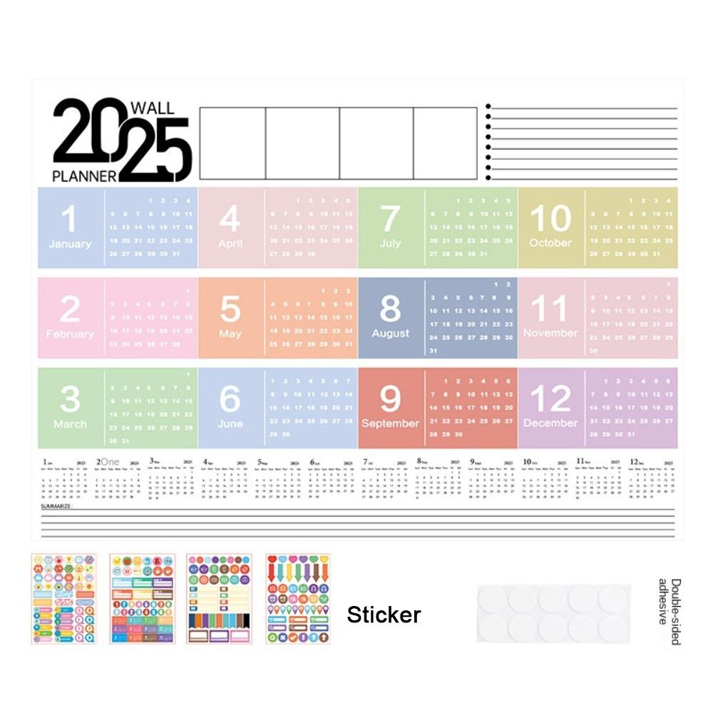 Настенный планинг-календарь, бумажный планер-лист, новый планер, цифровые расписания, дом, офис