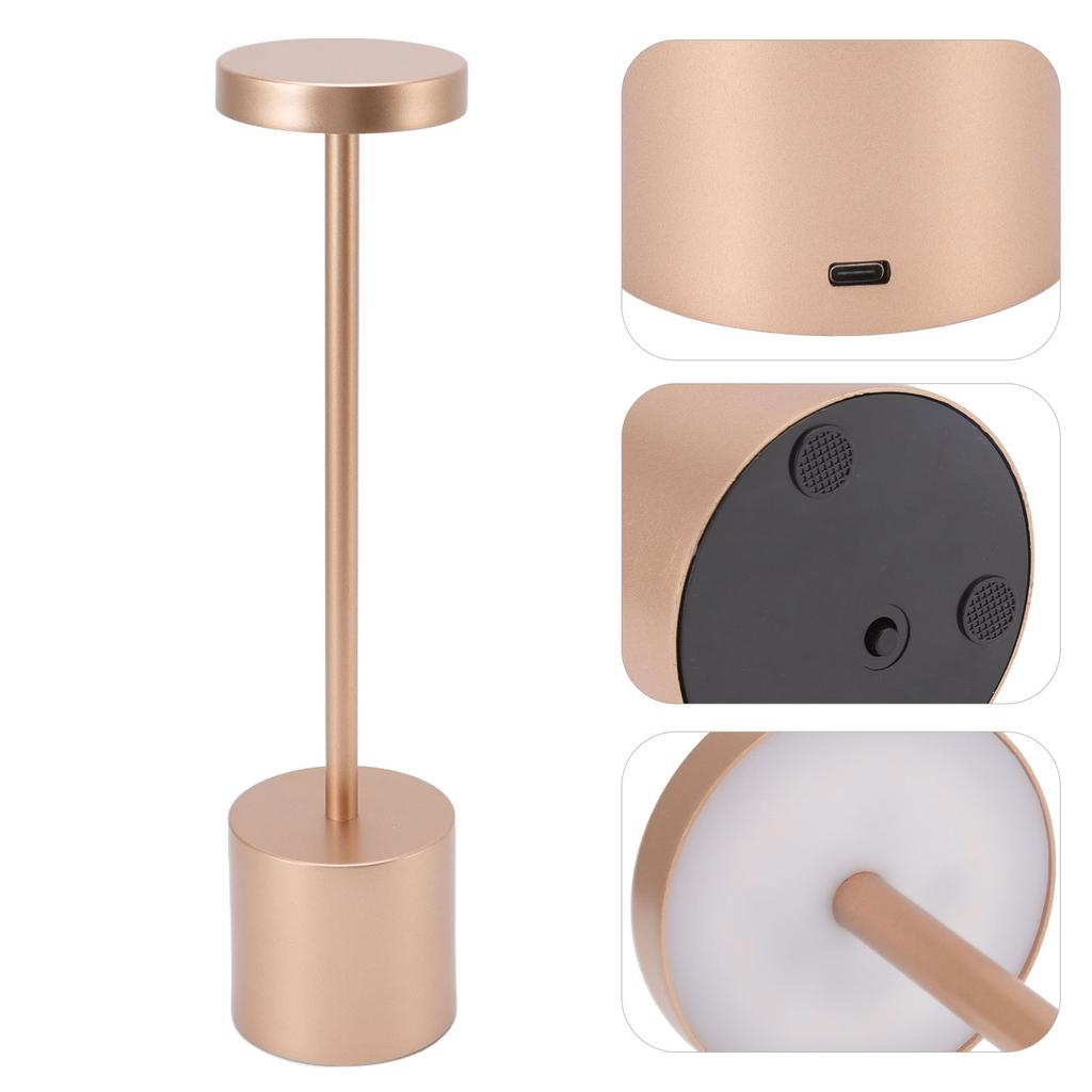 Touch LED Desk Lamp Nordic Style 3 Levels Table Lamp Indoor Desktop Decorative Light for Hotel