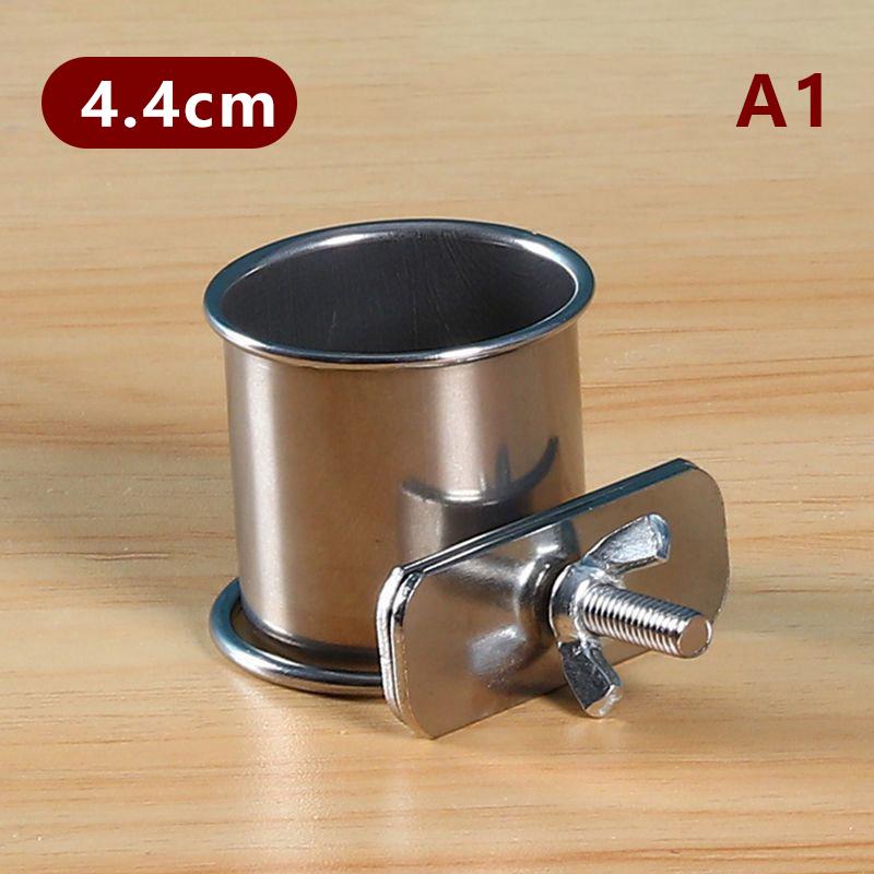 Подвесная миска-клетка для домашних птиц, не переворачивающаяся, из нержавеющей стали, для кормления, еды, питья, кормушка, миска с зажимом, поилка для воды, чашка для клетки