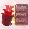 Non Slip Grip Fruit Slicer Cup Lace Design Lemon Slice Holder  for Meat Tomato Potato Lemon