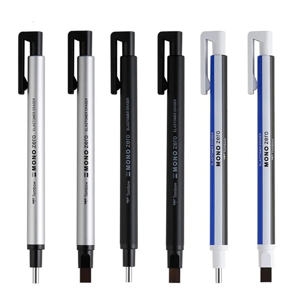 High Precision Mechanical Eraser Press Type Pencil Eraser Pen Shape Rubber  Manga Highlight