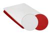 Double-sided satin bedding 160x200 + 2x70x80 white/red matex