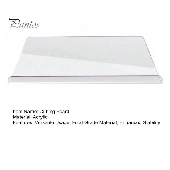 Акриловая разделочная доска с бортиком, нескользящая, прозрачная, разделочная доска для кухни, Г-образная, разделочная доска для овощей, тортов, пиццы, сэндвичей