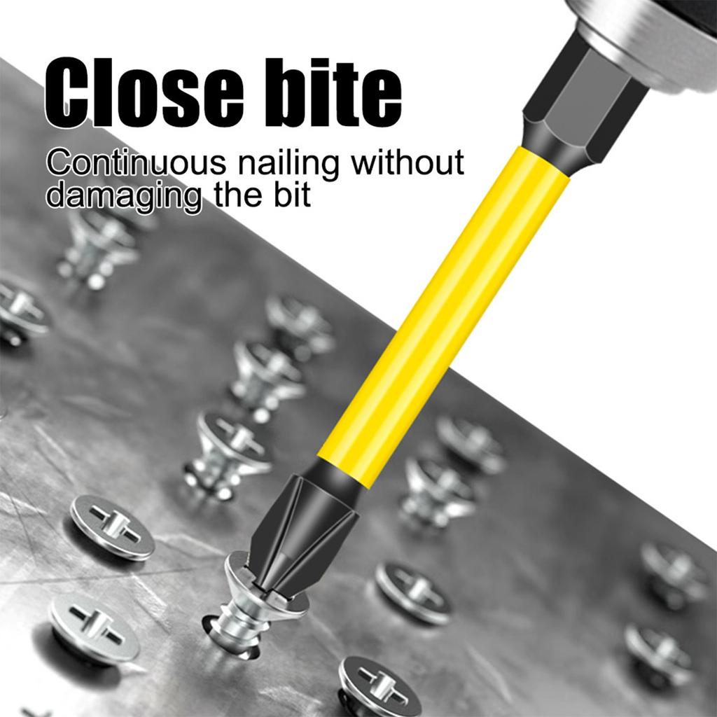10Pcs Screwdriver Bit Hexagonal Shank Electric Drill Bit Set Screw Drill Head Power Tool Drill Attachment Part